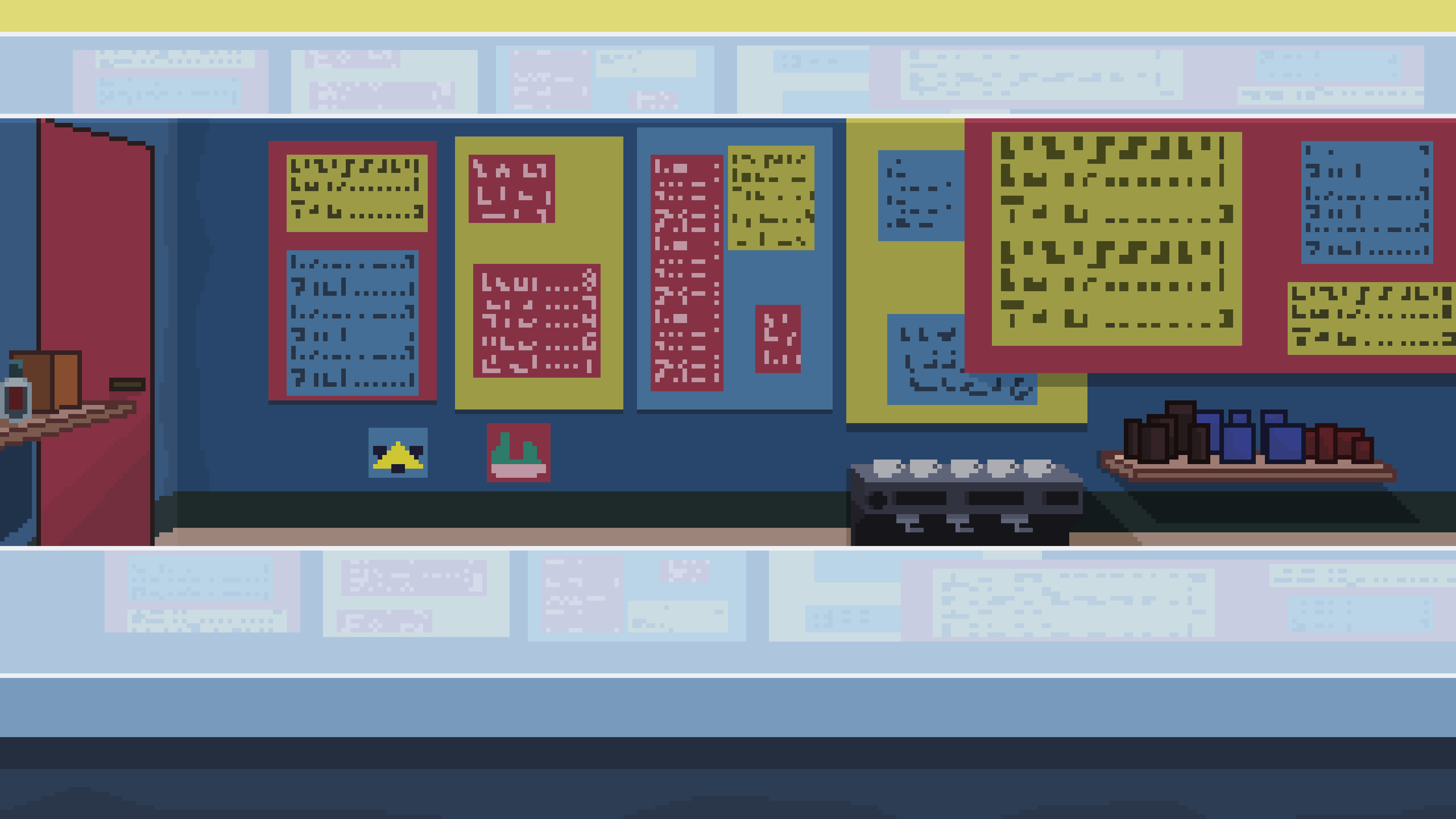 Pixel town hero placeholder
